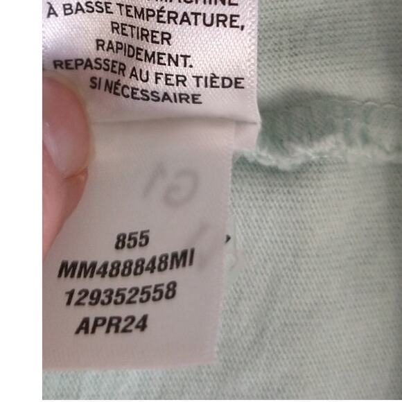 Melrose & Market Mint Green Cotton Dress Size M – Open Back T-Shirt Style - Picture 5 of 10